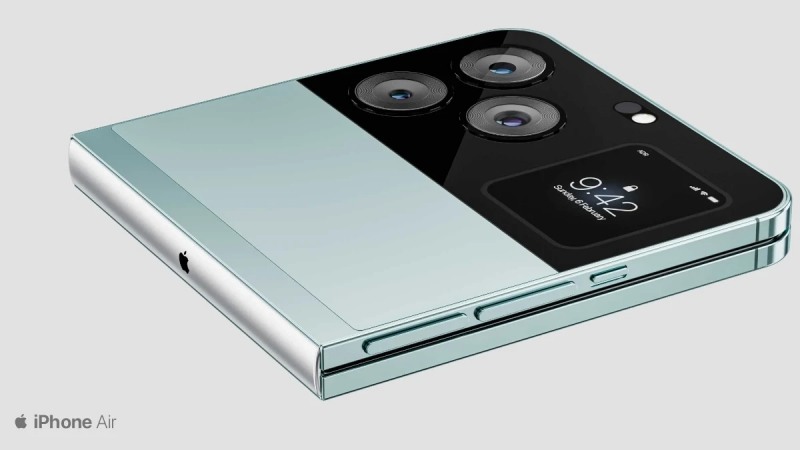 애플의 폴더블폰 '아이폰 에어' 예상 이미지. 사진=폰아레나