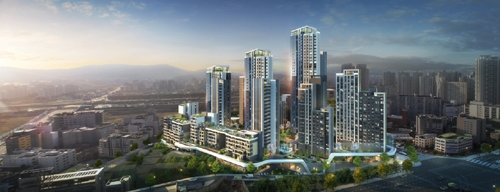 ▲ 남서울무지개아파트 재건축 사업 조감도. 사진제공 = DL이앤씨