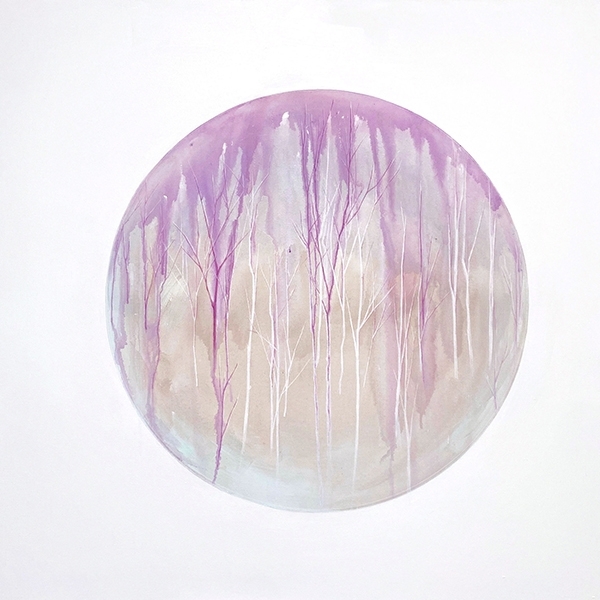 정지원作. terrarium ,Acrylic on canvas, 91 x 91cm, 2022