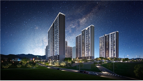 '안성 우방아이유쉘 에스티지' 단지투시도