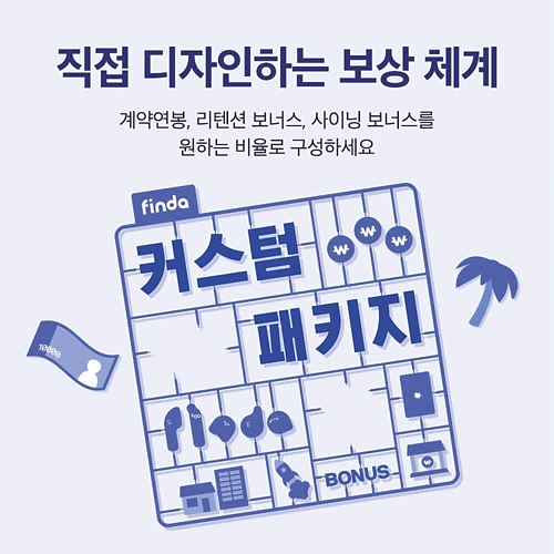 ▲ 핀다가 업계 최초로 커스텀패키지를 도입했다. 사진제공 = 핀다
