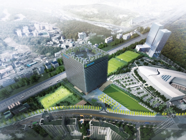 경기도 판교에 준공 예정인 현대중공업그룹의 글로벌 R&D 센터(GRC). 사진=현대중공업그룹