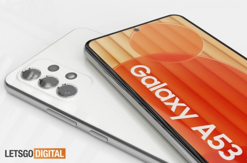갤럭시A53 렌더링 이미지. 사진=레츠고디지털