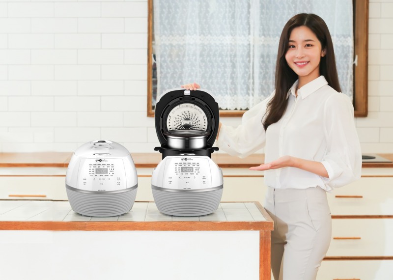 '딤채쿡 당질저감50' 6인용 IH압력밥솥 '샤인 화이트'. 사진=위니아딤채