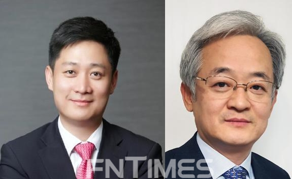 (왼쪽부터) 홍범식 (주)LG 경영전략팀장(사장)과 남형두 연세대학교 법학전문대학원 교수.