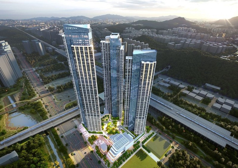 한화 포레나 천안아산역 투시도