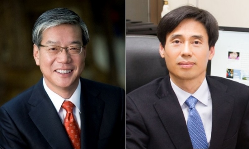 황영기 사외이사(왼쪽), 김세직 서울대 교수./사진=한국금융 DB, 서울대학교 홈페이지