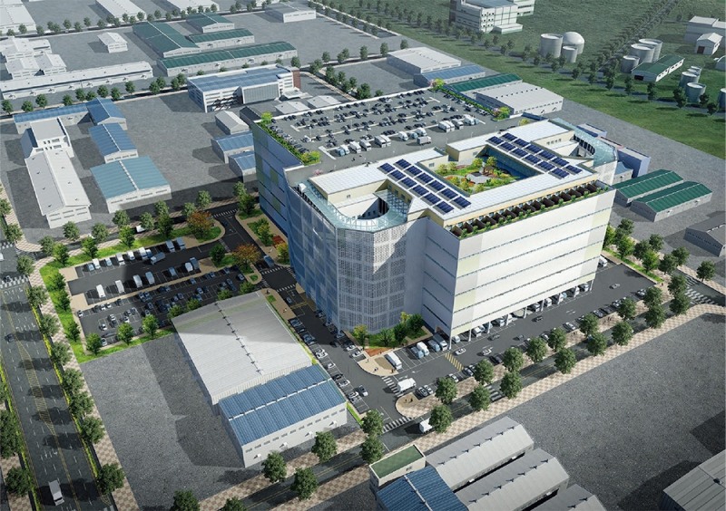 코람코에너지리츠가 매입 예정인 남청라 스마트로지스틱스 물류센터 조감도