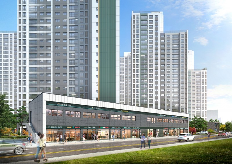 김천 푸르지오 더 퍼스트 단지내상가 투시도 / 사진제공=대우건설