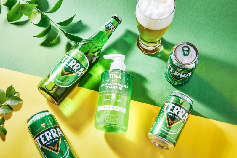 쿤달X테라 맥주효모 탈모샴푸 제품 이미지./ 사진제공 = 하이트진로