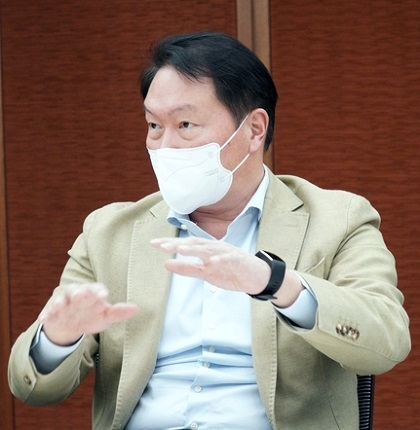 최태원 "윤석열 당선인 '민관협력' 기대…전경련과 라이벌 의식 없어"