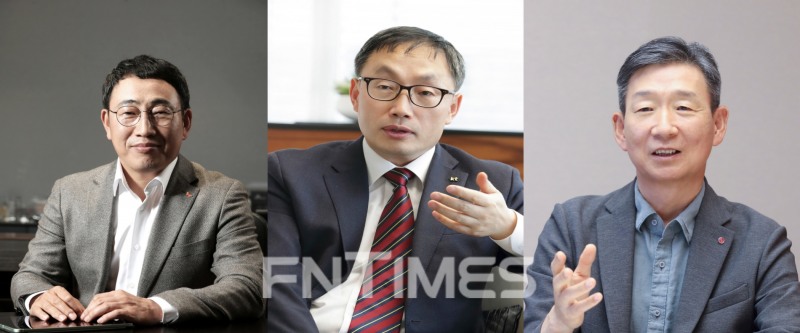 (왼쪽부터) 유영상 SK텔레콤 대표, 구현모 KT 대표, 황현식 LG유플러스 대표. 사진=각 사.