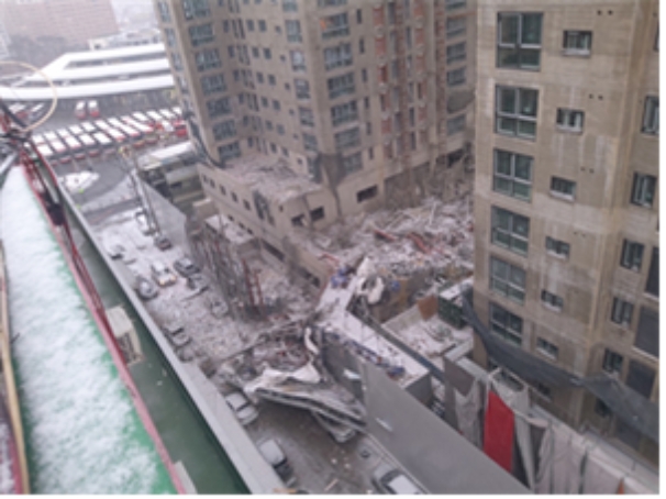 지난 1월 발생했던 광주 화정 아이파크 신축현장 붕괴사고 현장 / 사진제공=국토교통부