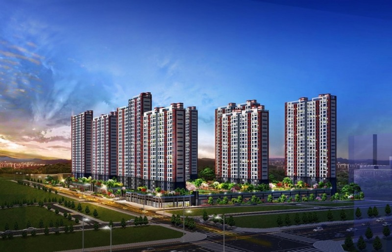 ‘화성비봉 예미지 센트럴에듀’ 투시도. / 사진제공=금성백조건설