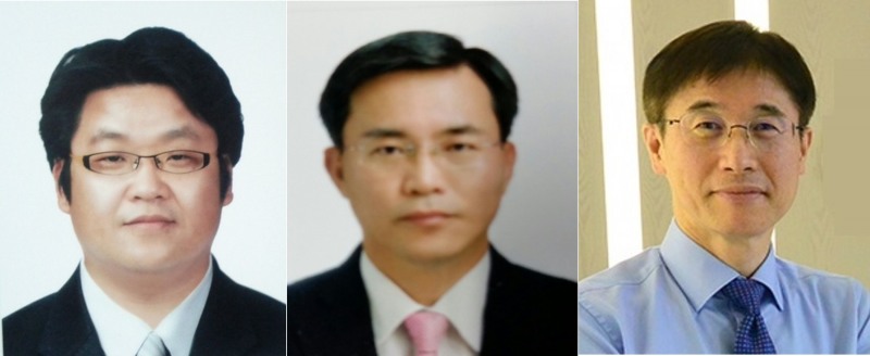 송병태 메가 대표(왼쪽), 송부호 지에이코리아 대표(가운데), 김종선 글로벌금융판매 대표./사진=각 사