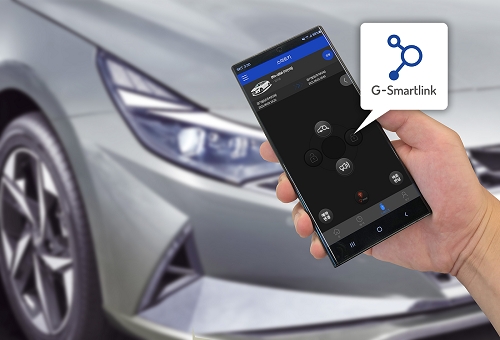 G-스마트링크 사용 이미지. 출처=SK렌터카.