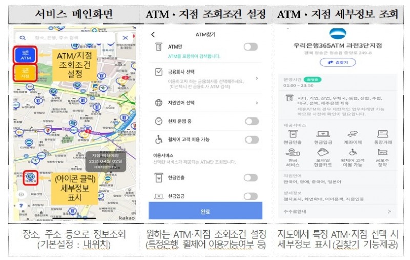 ATM·지점 정보 한눈에…금융결제원, ‘금융맵’ 전용 앱 출시