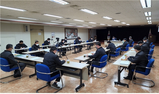 7일 부영그룹 강당에서 실시된 안전보건관리 간담회 모습. / 사진제공=부영그룹