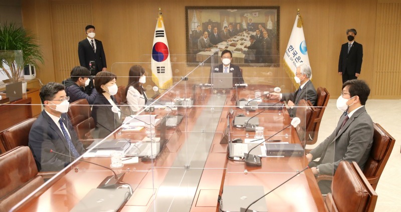 2022년 4월 금융통화위원회 모습 / 사진제공= 한국은행(2022.04.14)