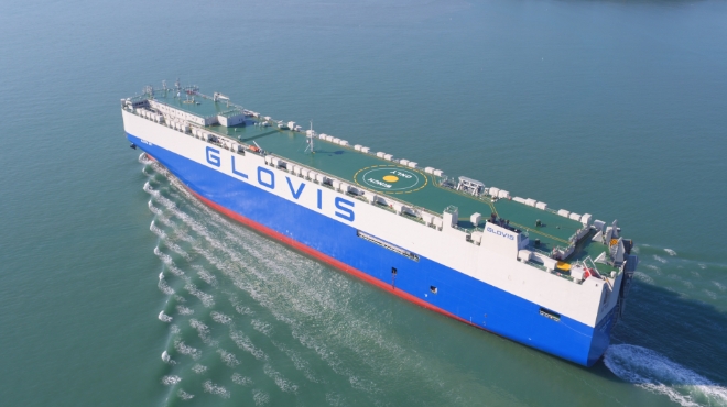 한국조선해양(대표이사 가삼현, 정기선)은 최근 유럽 및 아프리카 소재 선사와 PC선 3척에 대한 건조 계약을 체결했다. 사진=한국조선해양. 