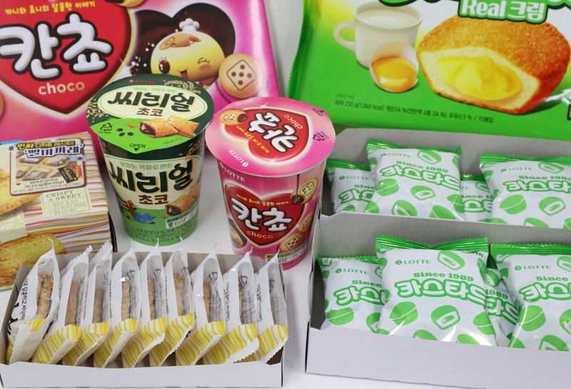 롯데제과 플라스틱 포장제 제거 제품 모습./ 사진제공 = 롯데제과