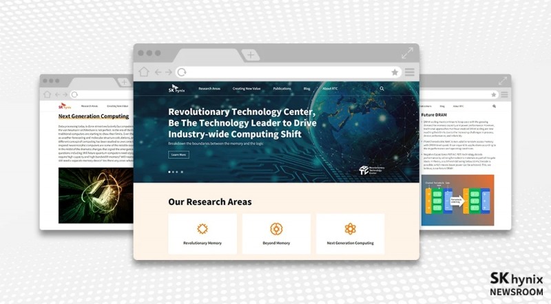 RTC가 미래 반도체 연구개발 기술을 공유하기 위한 웹사이트를 개설했다. 사진=SK하이닉스