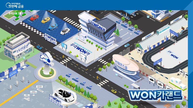 우리금융그룹(회장 손태승)은 오는 28일, 메타버스(가상현실)에서 자동차금융을 제공하는 ‘WON(원)카랜드’를 개시한다고 27일 밝혔다./사진=우리금융그룹