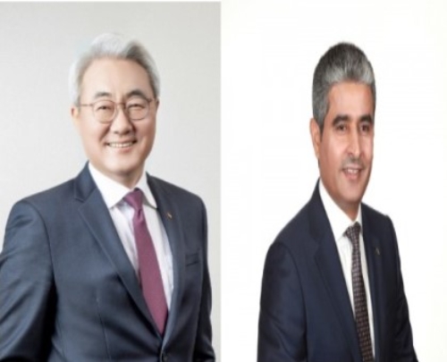 올해 1분기 영업이익 1조 원을 돌파한 김준 SK이노베이션 부회장(사진 왼쪽)과 후세인 알 카타니 에쓰오일 대표이사 CEO(사진 오른쪽).