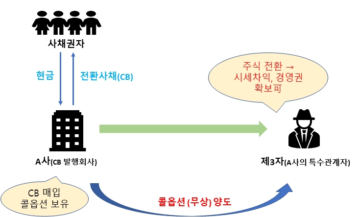 제3자 지정 콜옵션 거래 개요./자료=금융위원회(위원장 고승범)