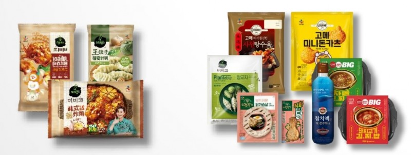 CJ제일제당의 7대 글로벌 전략제품. 이 회사 7대 글로벌 전략제품은 만두, 치킨, 가공밥, 롤, K-소스, 김치, 김 등을 포함한다./사진제공=CJ제일제당 1분기 경영실적 보고서 갈무리