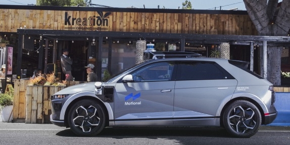 아이오닉5 우버이츠 자율주행 배송차. 제공=모셔널.