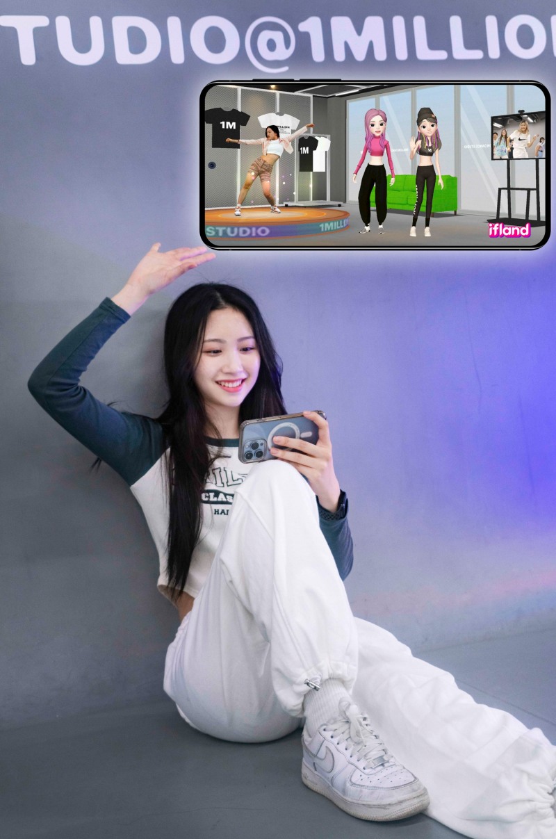 SK텔레콤이 원밀리언(1MILLION)과 메타버스 플랫폼 이프랜드에 댄스로 소통할 수 있는 ‘원밀리언 랜드’를 오픈한다. 사진=SK텔레콤