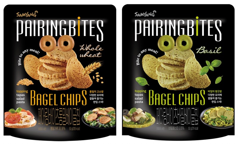 삼양식품 페어링바이트 베이글칩 2종./ 사진제공 = 삼양식품