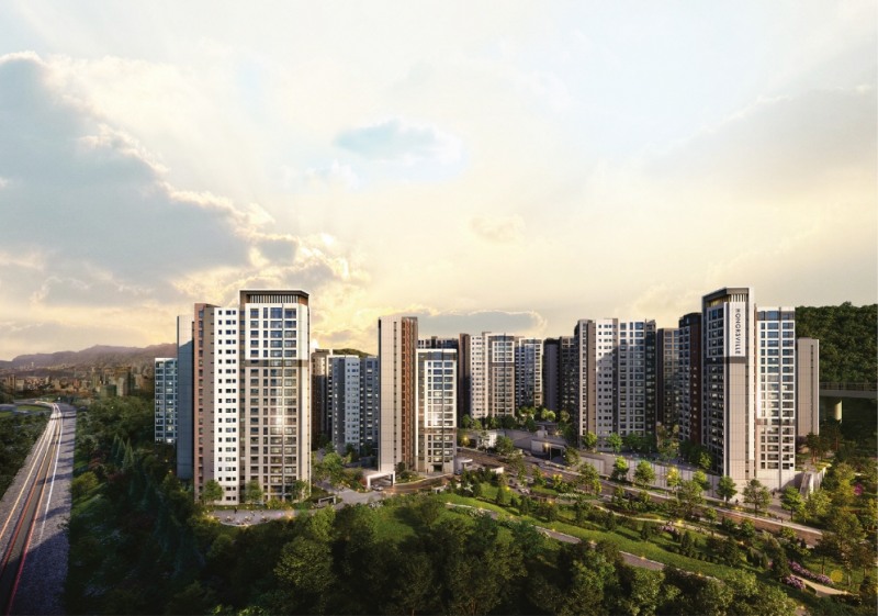 장흥역 경남아너스빌 북한산뷰 메인투시도