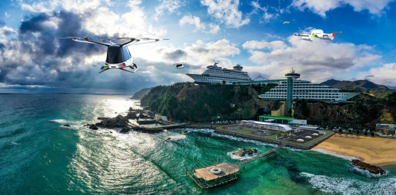 UAM 관광 및 카고드론 활용 버티포트(안) / 사진제공=대우건설