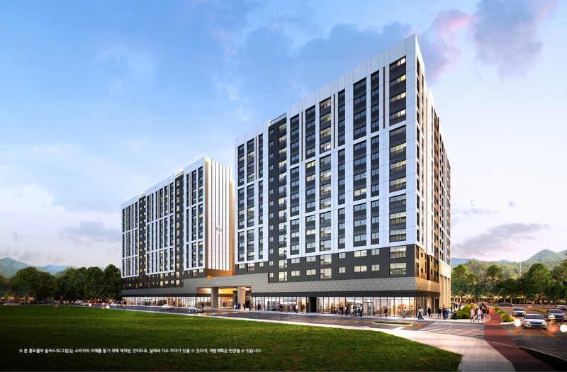 e편한세상 시티 고색 단지투시도