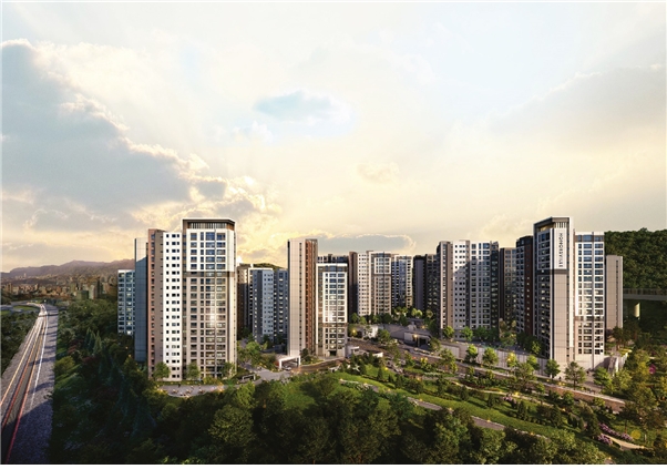 '장흥역 경남아너스빌 북한산뷰' 단지투시도 / 사진제공=SM경남기업