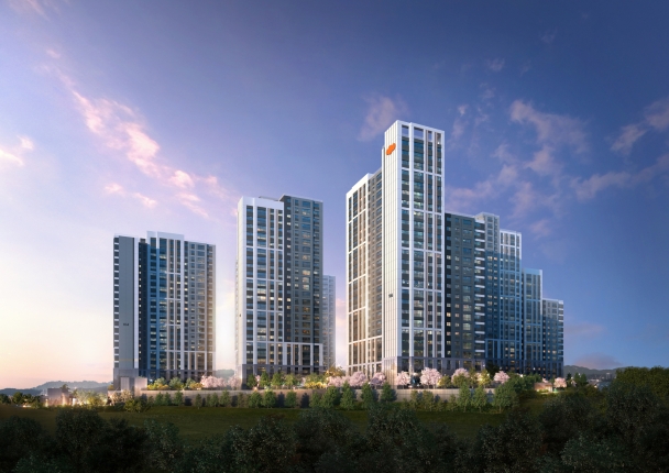 'e편한세상 원주 프리모원' 투시도./사진=DL이앤씨