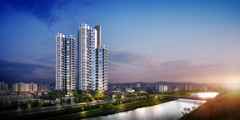 부산 연산강변1 가로주택정비사업 투시도