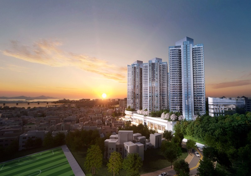 한강 지역주택조합 사업 투시도 / 사진제공=호반건설