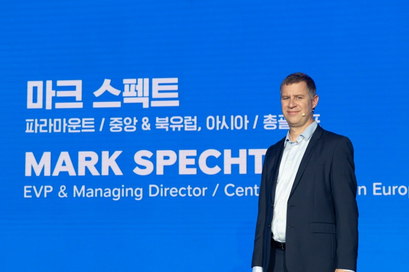 마크 스펙트 파라마운트 중앙, 북유럽, 아시아 총괄 대표는 티빙과 광범위한 전략적 파트너십을 맺었다고 밝혔다./사진제공=티빙