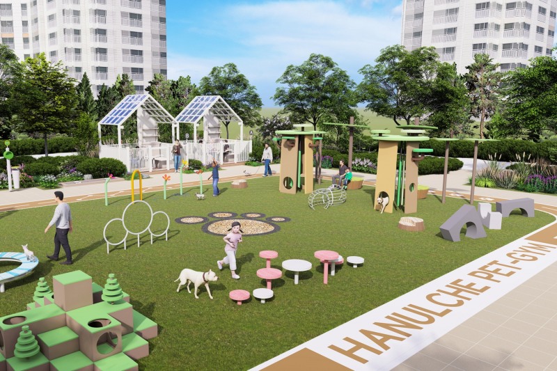 코오롱글로벌 하늘채펫짐 예상도./사진제공=코오롱글로벌