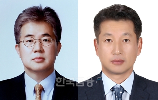 신한금융투자에서 리테일(Retail‧영업) 및 자산관리(WM‧Wealth Management) 부문을 담당하고 있는 이영창 각자 대표이사 사장(왼쪽)과 김상태 글로벌‧그룹 투자은행(GIB‧Group & Global Investment Banking Group) 총괄 각자 대표이사 사장./사진=신한금융투자