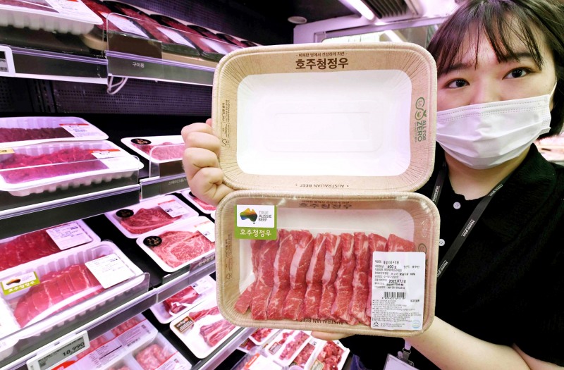 홈플러스 호주산 소고기 친환경 ‘종이’ 포장재 적용 ./ 사진제공=홈플러스