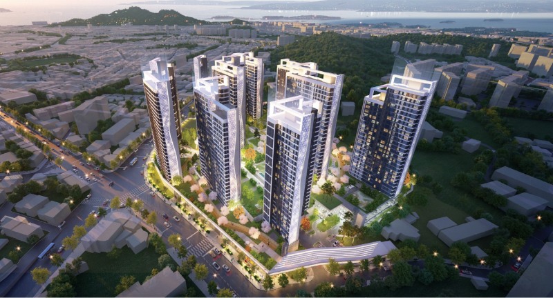 목포 용해2단지 재건축정비사업 조감도