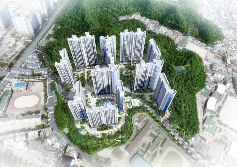 포항시 학산공원 공동주택 신축공사 조감도