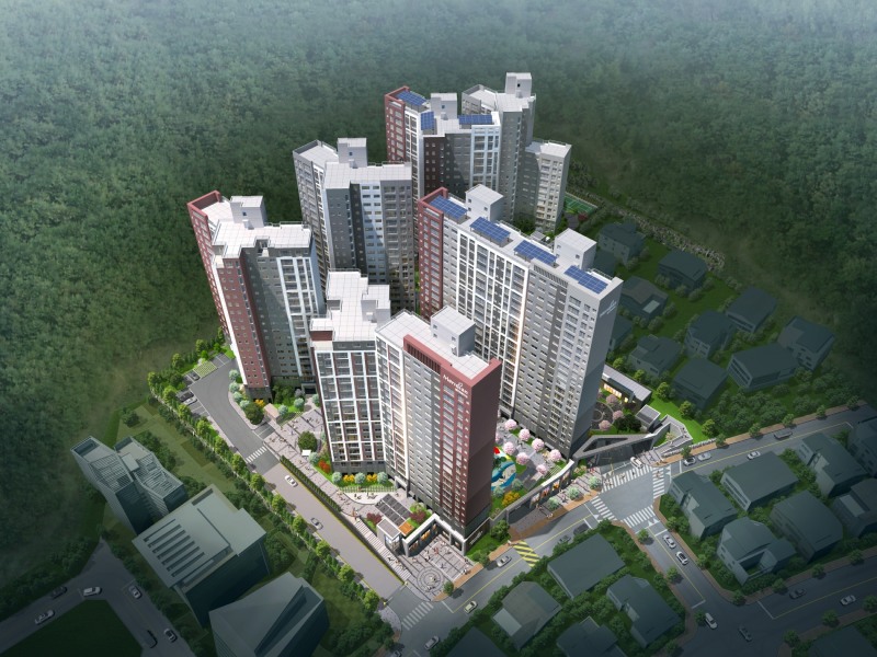 '칠곡 왜관 월드메르디앙 웰리지' 조감도. /사진제공=대한토지신탁