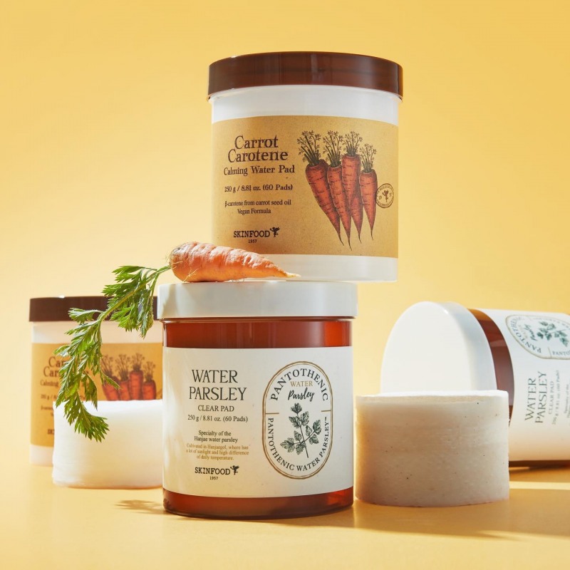 스킨푸드가 당근패드 등 신제품에 힘입어 9년 만에 흑자 전환했다. 사진은 신제품 스킨푸드 당근패드 모습./사진제공=스킨푸드 홈페이지