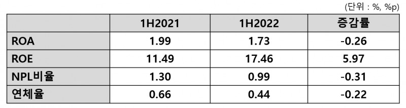 NH농협캐피탈 2022년 상반기 실적. /표=신혜주 기자