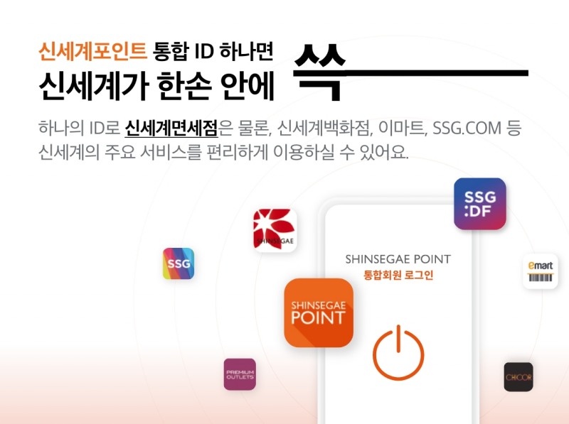 신세계포인트 통합회원 서비스./ 사진제공 = 신세계디에프